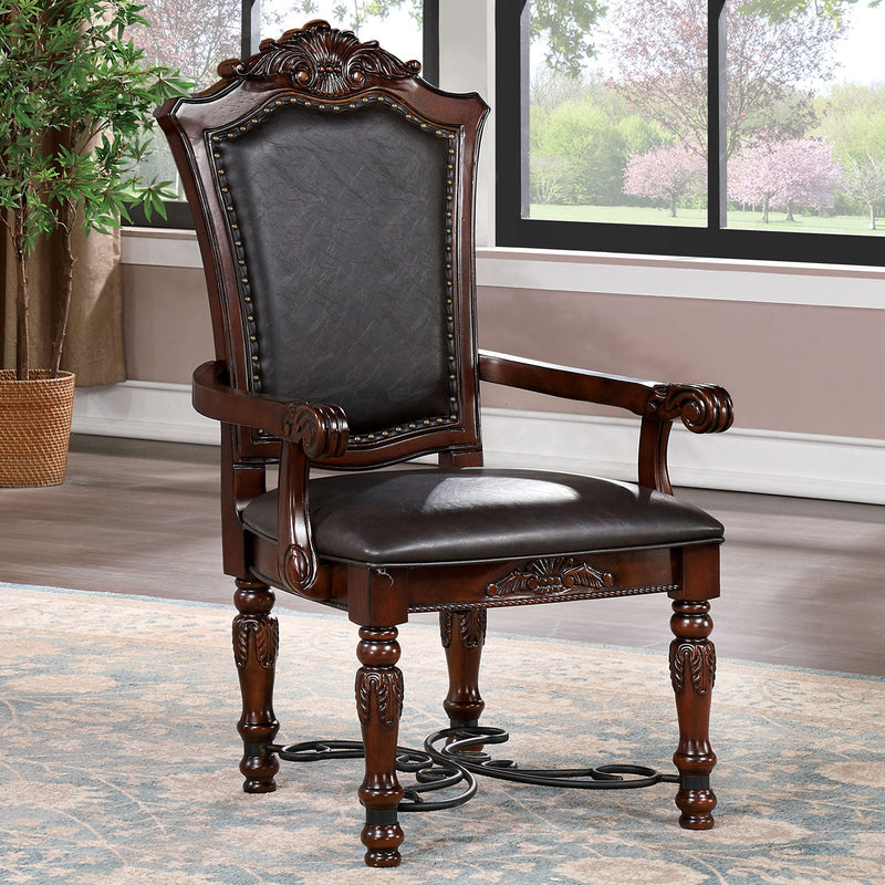 Picardy Brown Cherry/Black 7 Pc. Dining Room Set