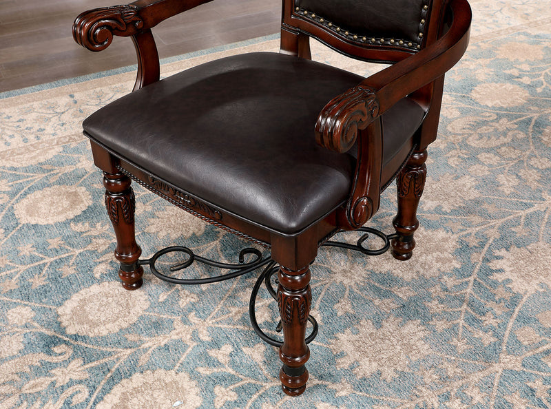 Picardy Brown Cherry/Black 9 Pc. Dining Room Set