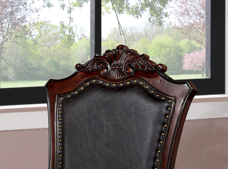 Picardy Brown Cherry/Black 9 Pc. Dining Room Set