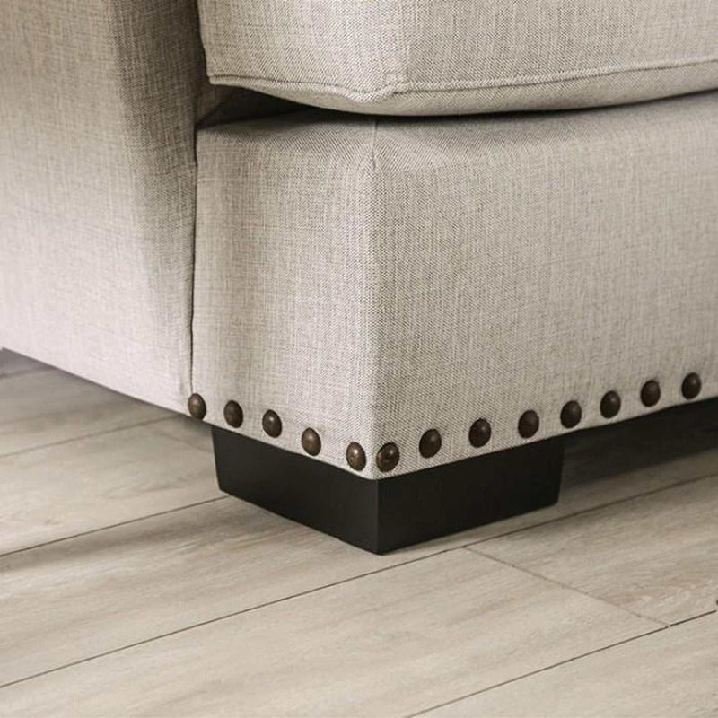 Picotee Light Gray Loveseat