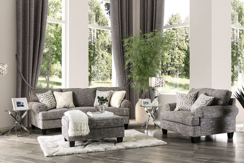 Pierpont Gray Ottoman