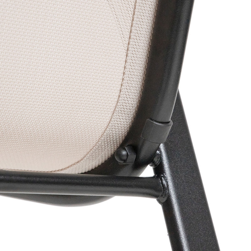 Pierro Beige Outdoor Stacking Chair (Set of 4)