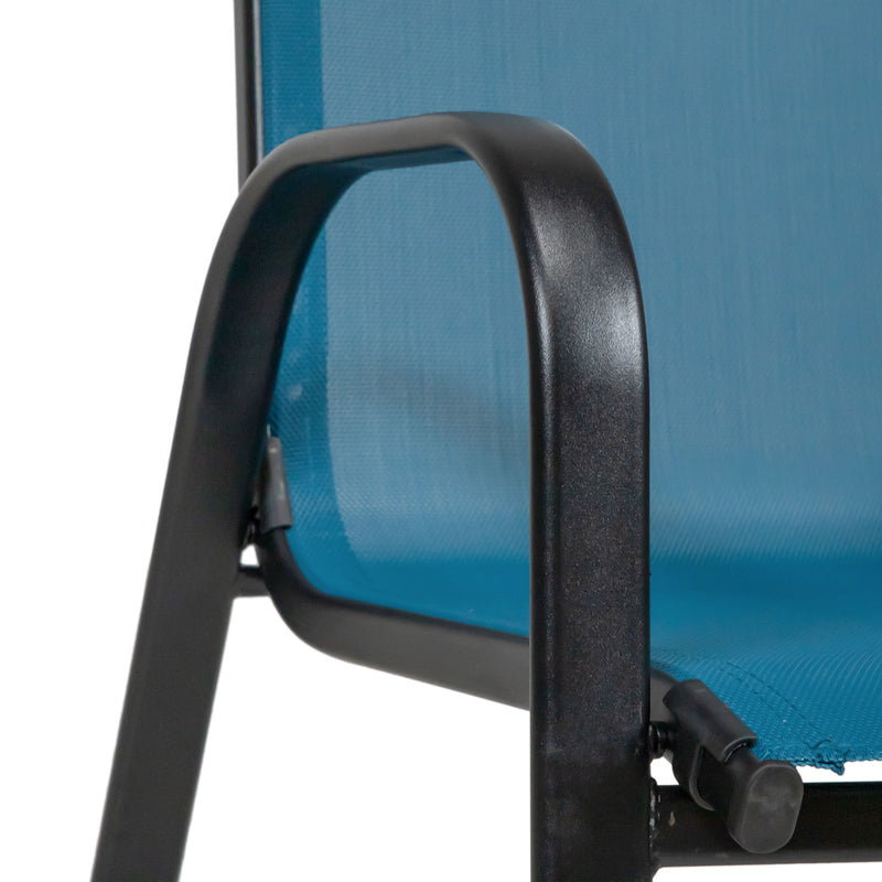 Pierro Blue Stacking Chair (Set of 2)