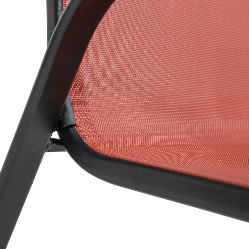Pierro Red Stacking Chair (Set of 4)