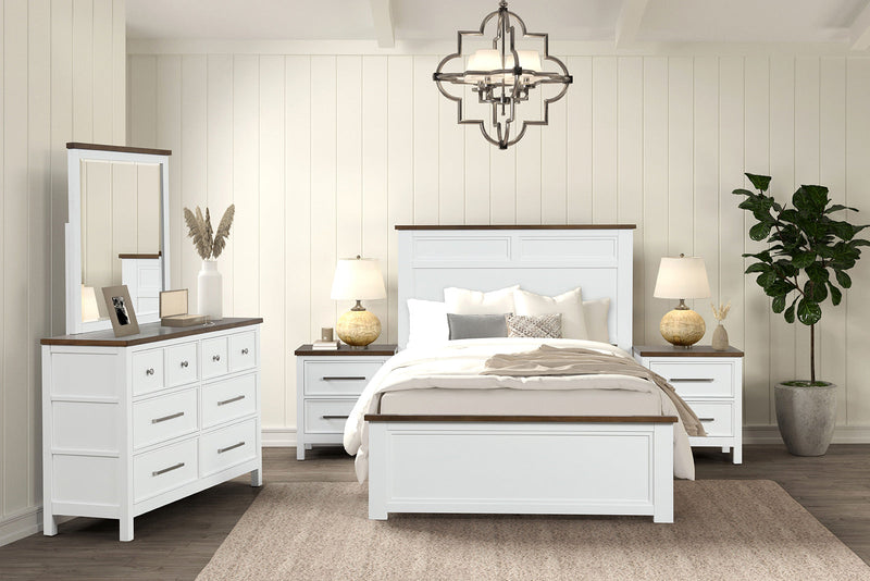 Pinetop White Full Bed
