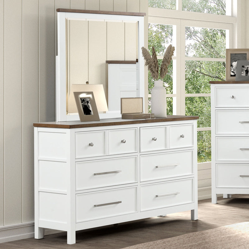 Pinetop White Twin 5 Piece Bedroom Set w/2 Nightstands