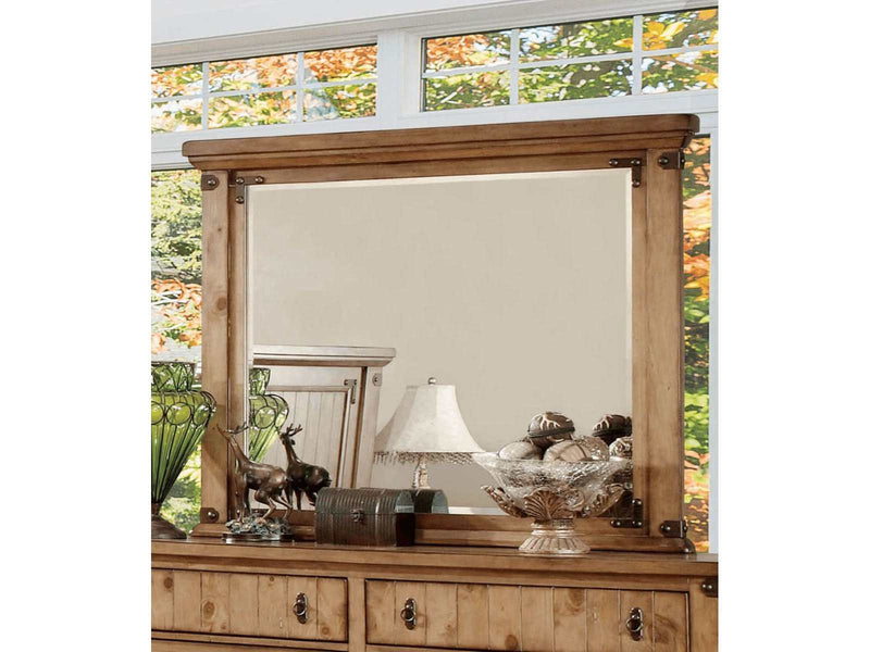 Pioneer Weathered Elm  Mirror