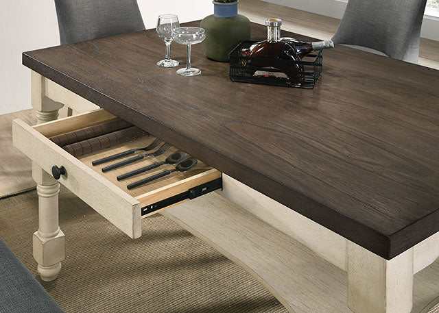 Plymouth Ivory/Dark Gray Counter Height Table