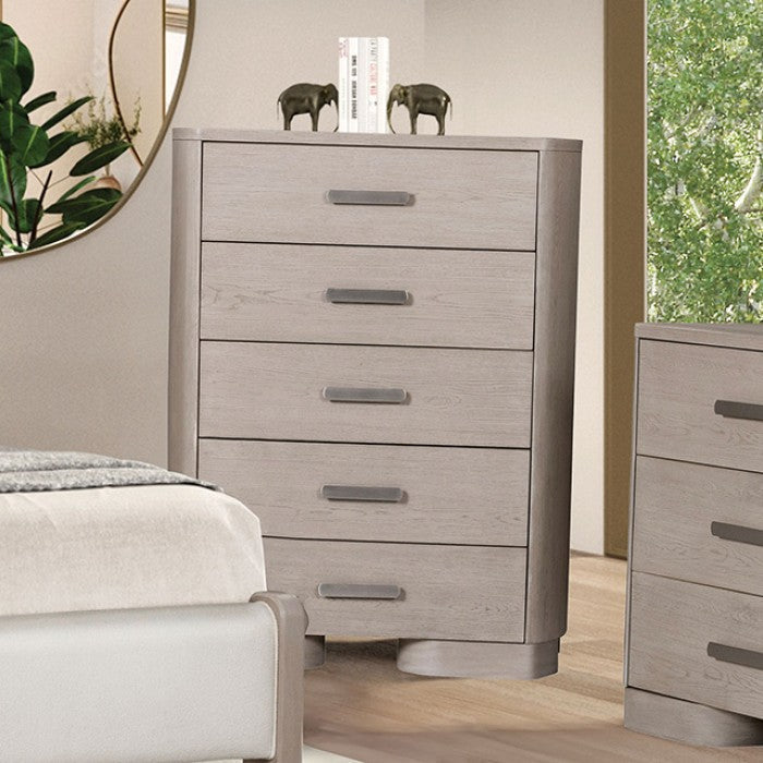 Pocatello White Oak Queen 5 Piece Bedroom Set w/Chest