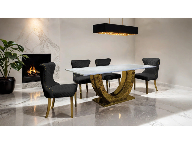 Portanova Gold Dining Table