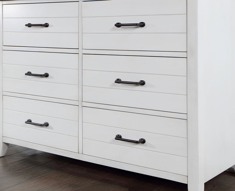Priam White/Gray 4 Pc. Twin Bedroom Set