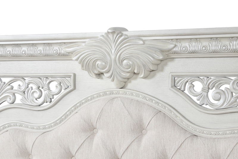 Promenade Wire Brushed White Queen Bed