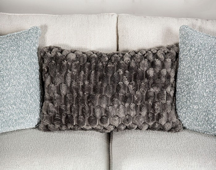 Queensbury White Loveseat