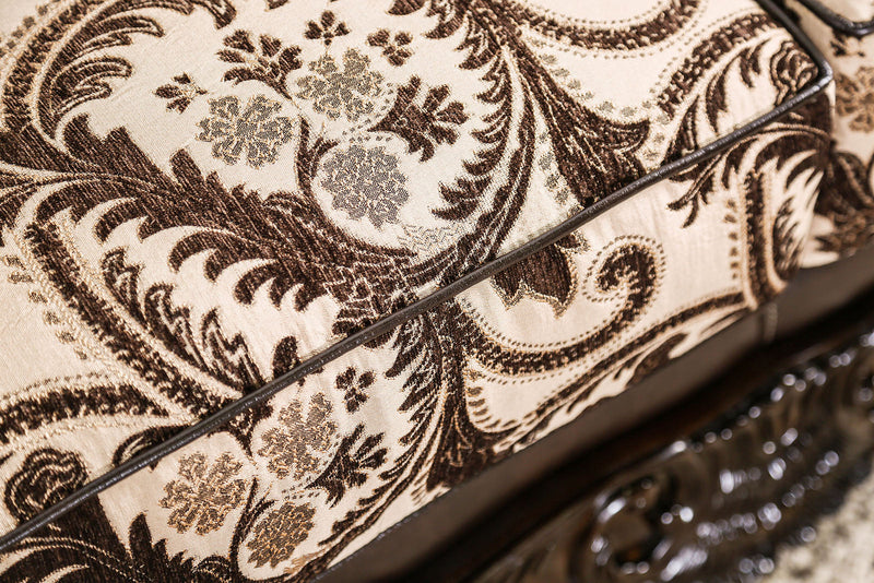 Quirino Light Brown/Dark Brown Loveseat