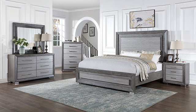 Raiden Gray Eastern King Bed