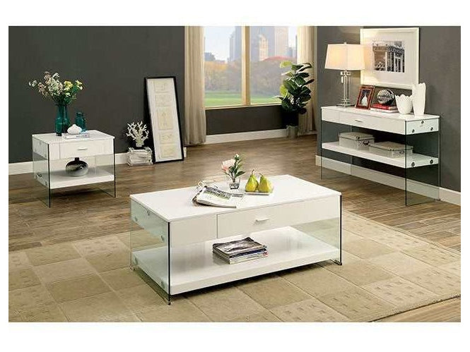 Raya White Coffee Table
