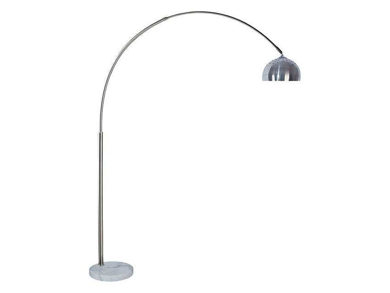 Rene White/Chrome Arch Lamp