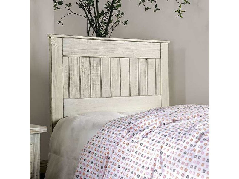 Rockwall White Queen Headboard