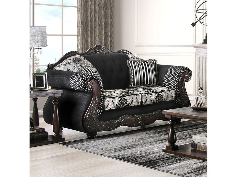 Ronja Black Loveseat