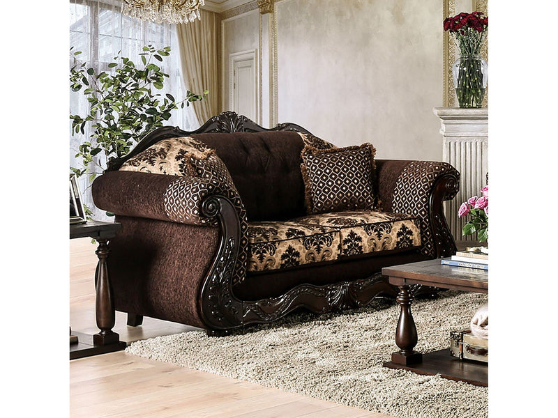 Ronja Dark Brown Loveseat
