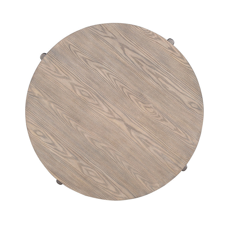 Roros Natural Round Cocktail Table
