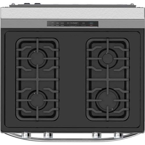 MIDEA: 30" Gas Range with Steam Clean - Stainless