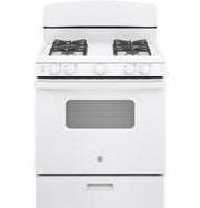 GE 30" Free-Standing Gas Range- White (JGBS10DEMWW)