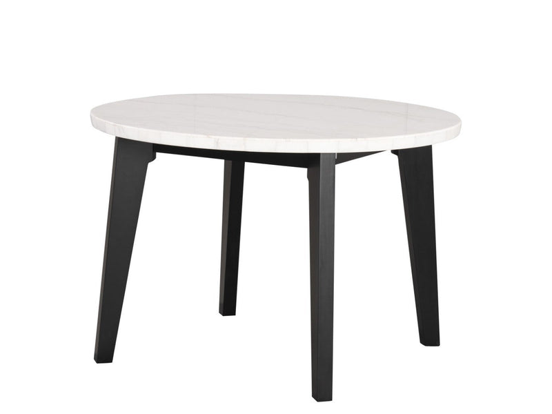 Sabro Black & White Round Counter Ht. Dining Room Table