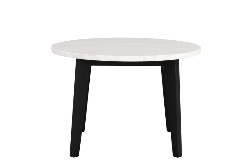 Sabro Black & White Round Counter Ht. Dining Room Table
