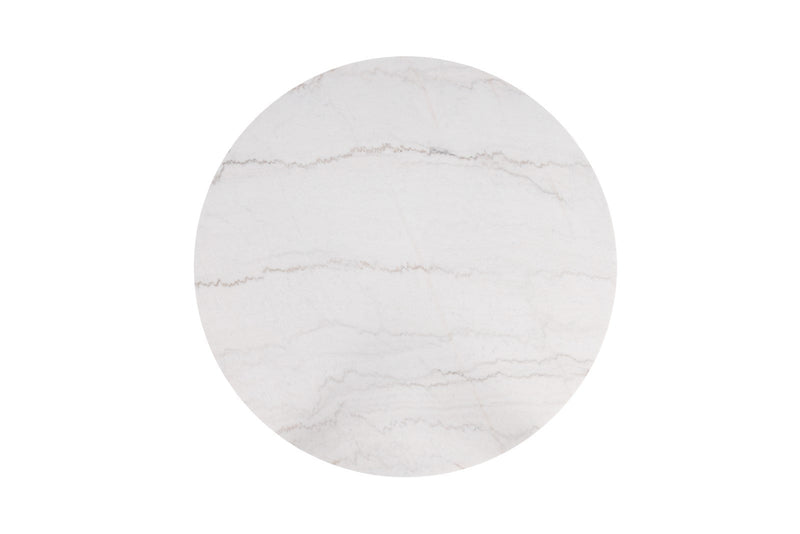 Sabro Black & White Round Counter Ht. Dining Room Table
