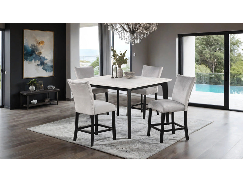 Sabro Black/White Square Counter Height Table