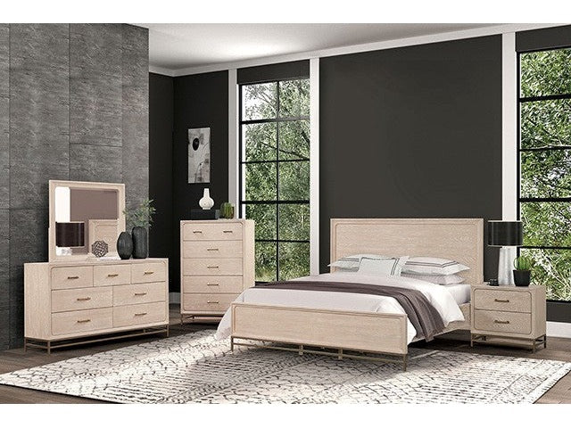Sandnes Light Oak Queen 4 Piece Bedroom Set
