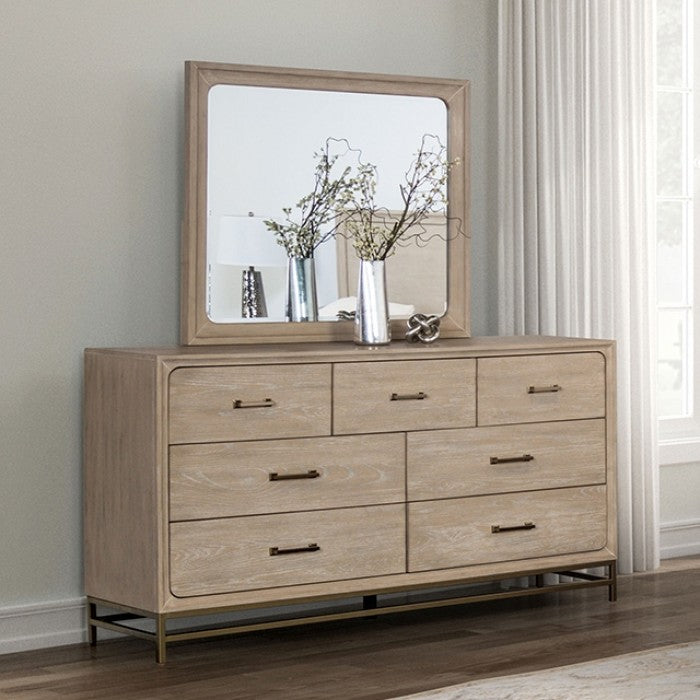 Sandnes Light Oak Queen 5 Piece Bedroom Set w/2 Nightstands