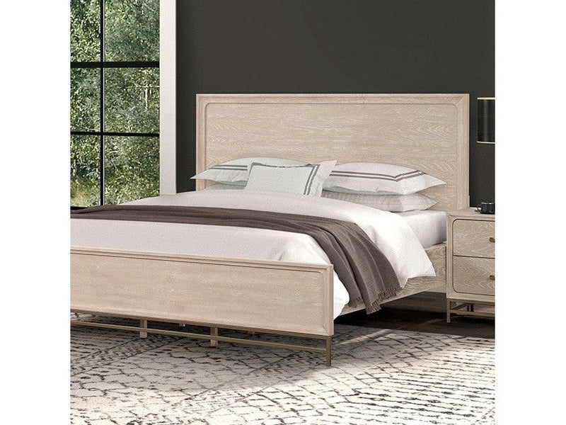 Sandnes Light Oak Queen Bed