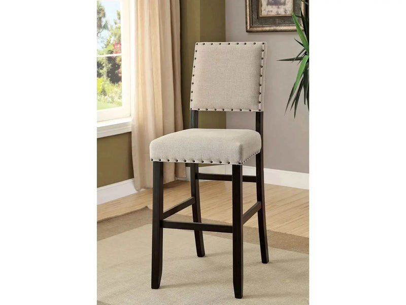 Sania Antique Black & Beige Bar Chair (Set of 2)