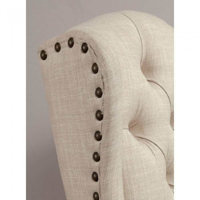 Sania I Beige & Antique Black Side Chair (Set of 2)