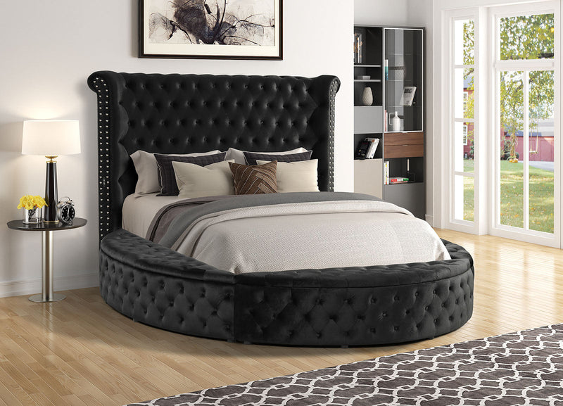 Sansom Black 5 Pc. Queen Bedroom Set w/ Chest
