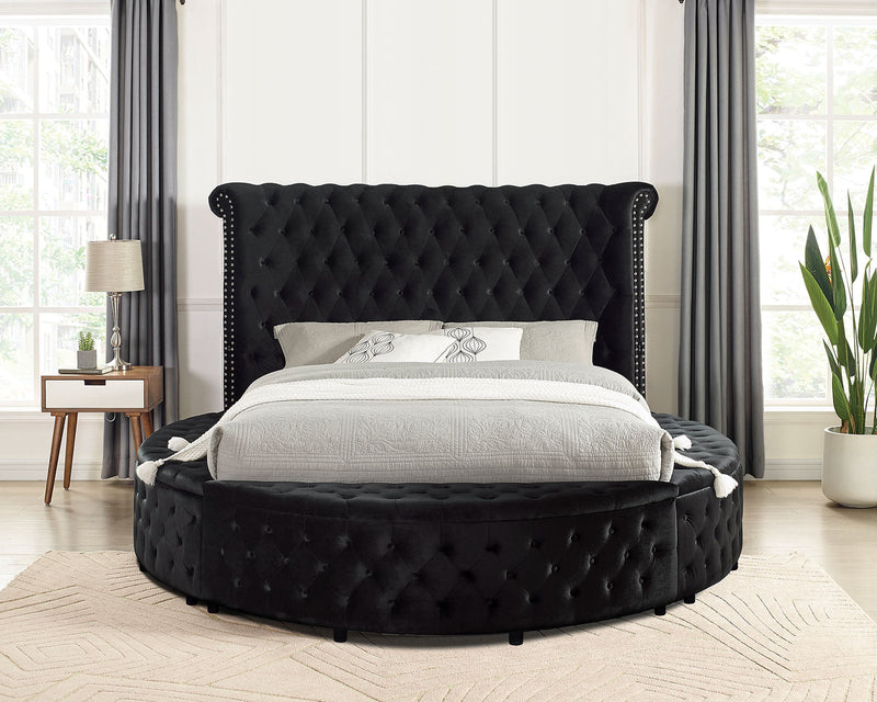 Sansom Black 5 Pc. Queen Bedroom Set w/ Chest