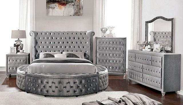 Sansom Gray Queen Storage Bed