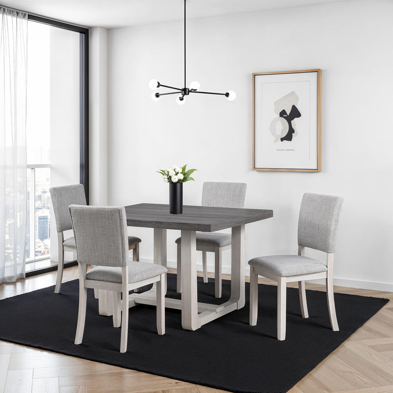 Sauro Gray 5 Pc. Dining Table Set
