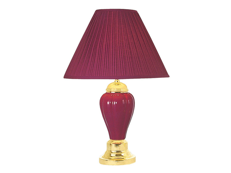 Scarlett Burgundy Table Lamp (Set of 6)