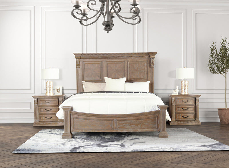 Sevenoaks Weathered Oak 5 Pc. Queen Bedroom Set w/ 2NS