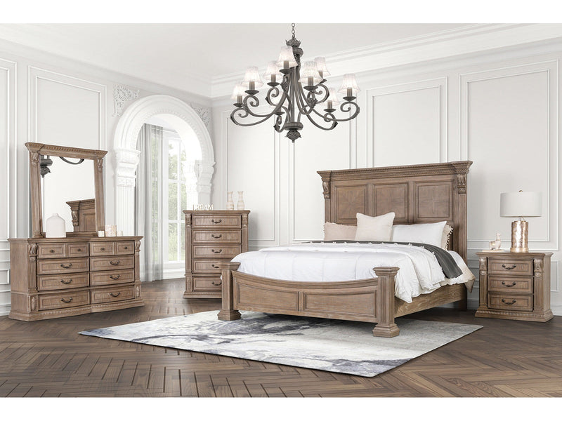 Sevenoaks Weathered Oak 5 Pc. Queen Bedroom Set w/ Chest