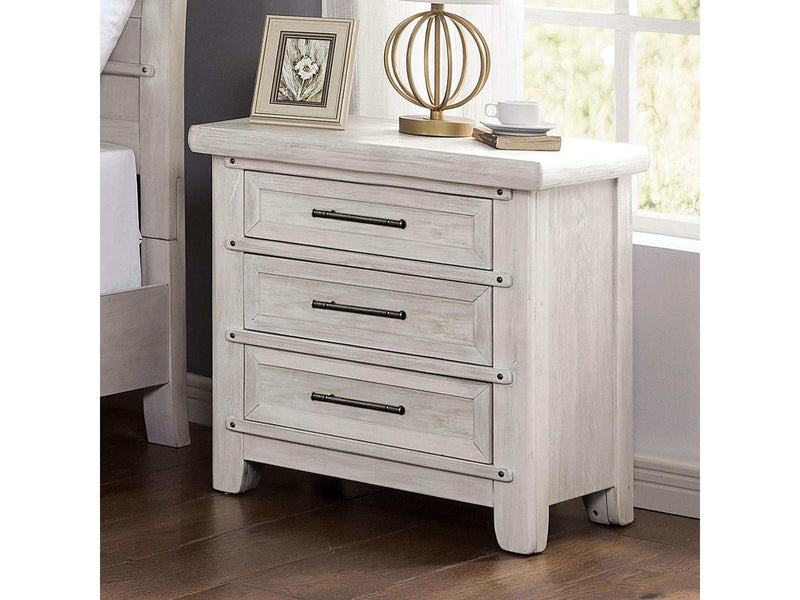 Shawnette Antique White Nightstand