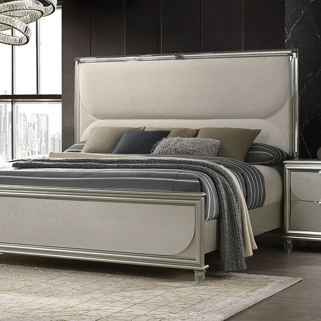 Sheridan Silver Queen 5 Piece Bedroom Set w/Chest