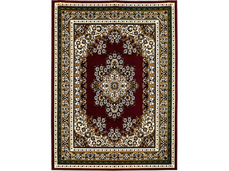 Shinta Burgundy 5' X 8' Area Rug