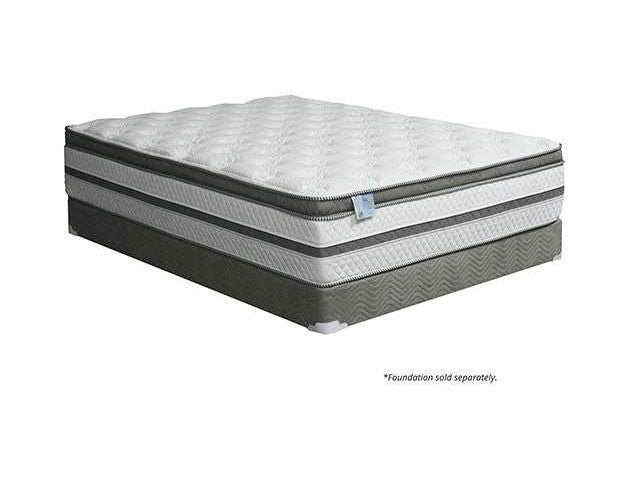 Siddalee White/Gray 16" Euro Pillow Top California King Mattress