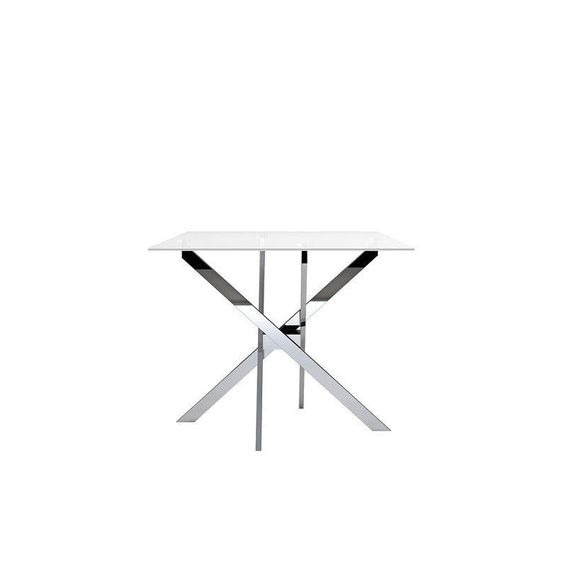 Silveria Chrome/Black 5 Pc. Dining Table Set