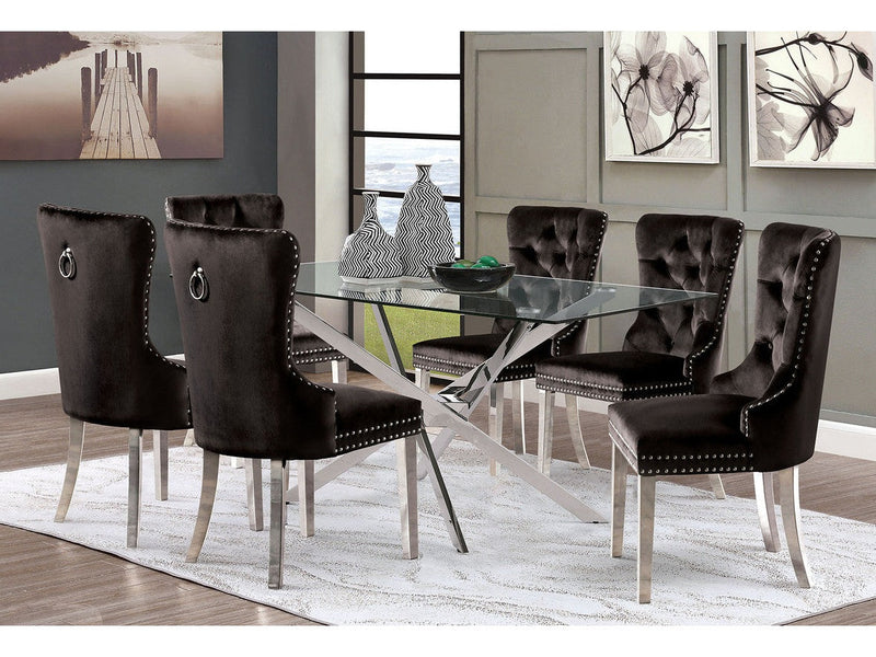 Silveria Chrome Dining Table
