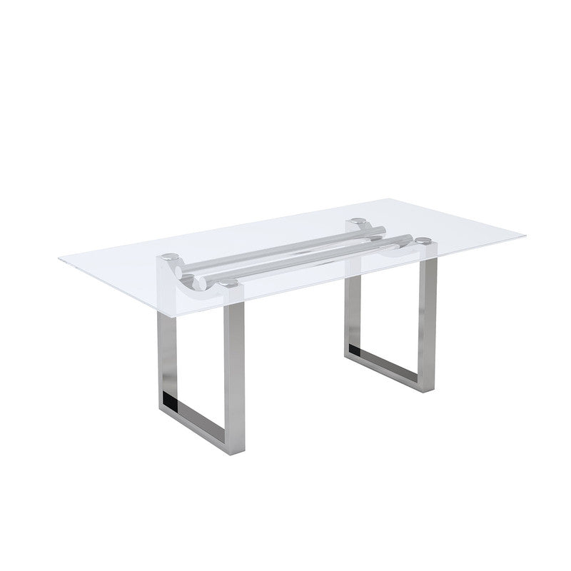 Silvestri Chrome/Black 5 Pc. Dining Table Set